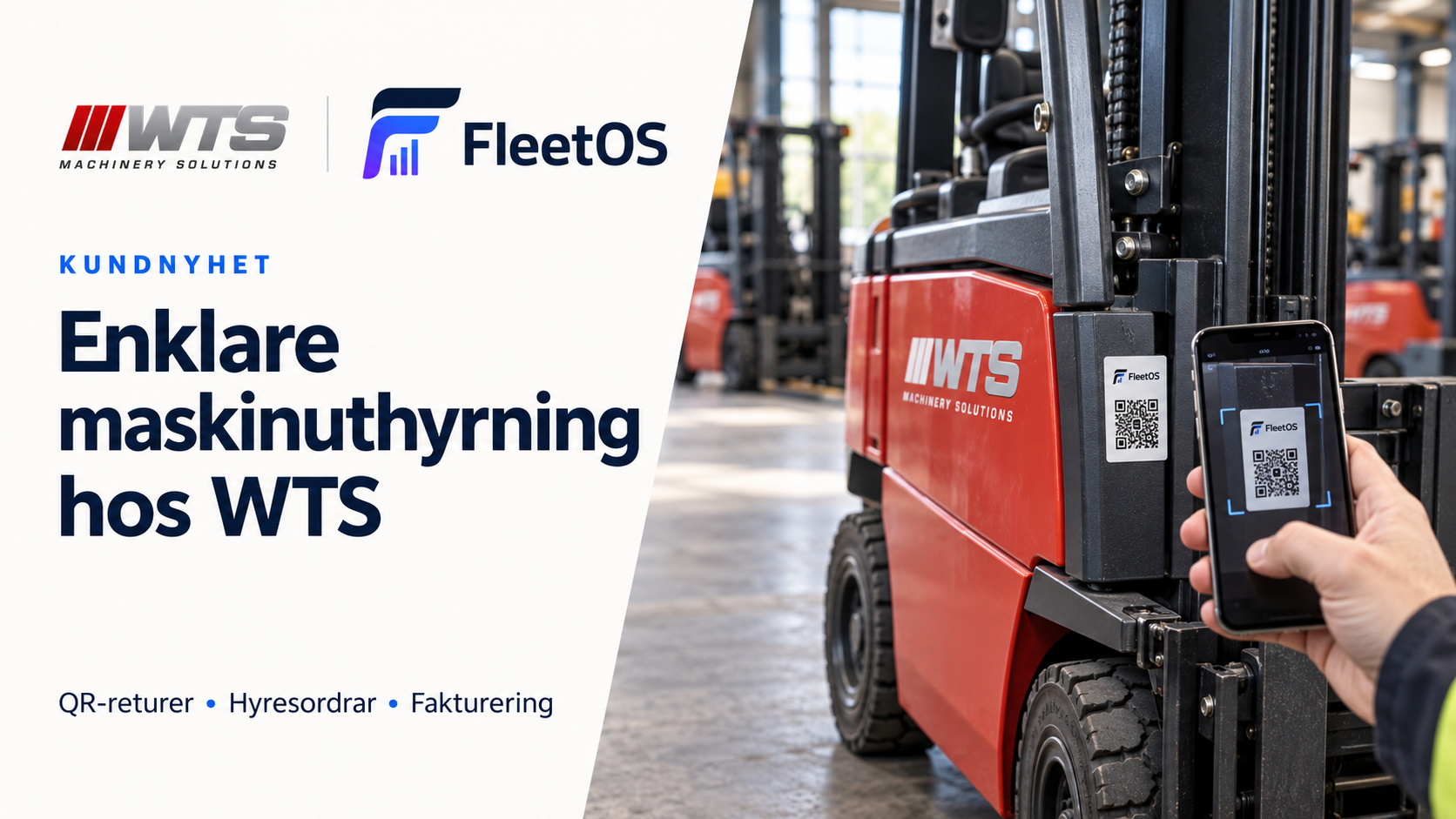 WTS Machinery Solutions är igång med FleetOS